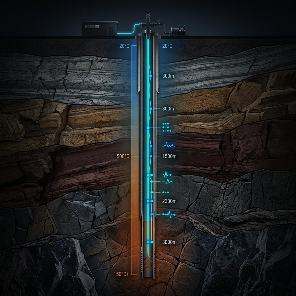 DTS Distributed Temperature Sensing system for well profiling